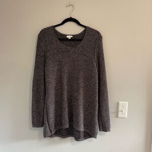 Women’s j.Jill knit metallic black sweater size large